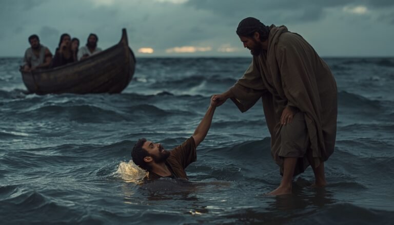 Jesús Camina Sobre el Agua