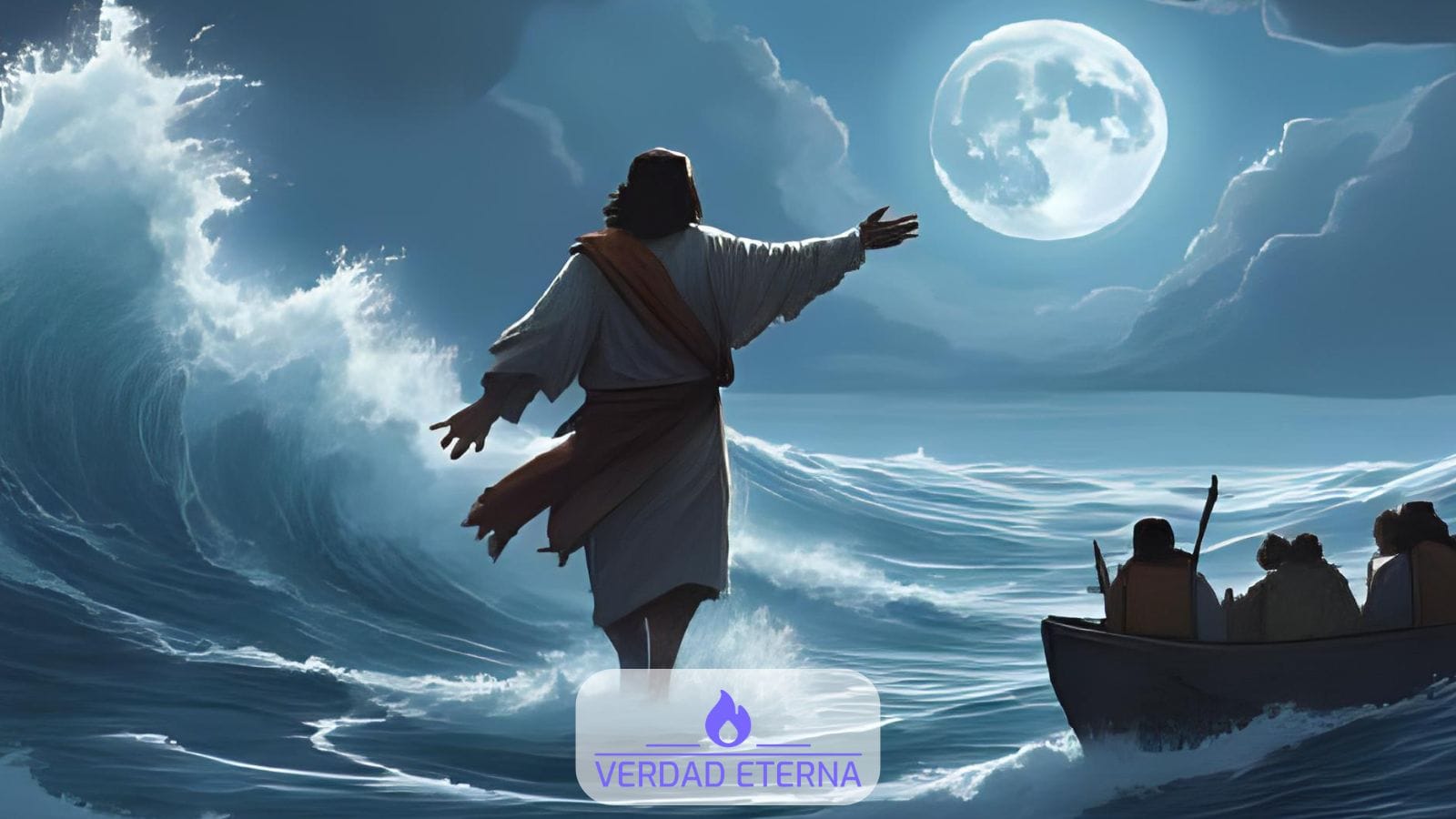 Jesús Camina Sobre el Agua